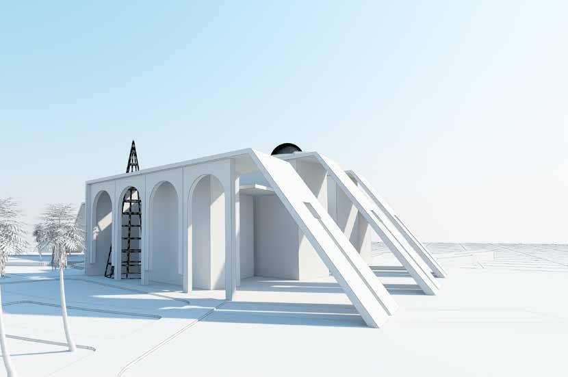 Perim Island Marina Port render