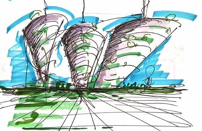 Architectural sketch