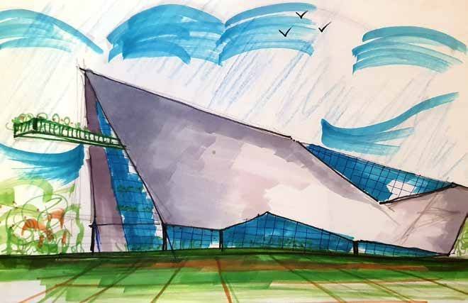 Architectural sketch